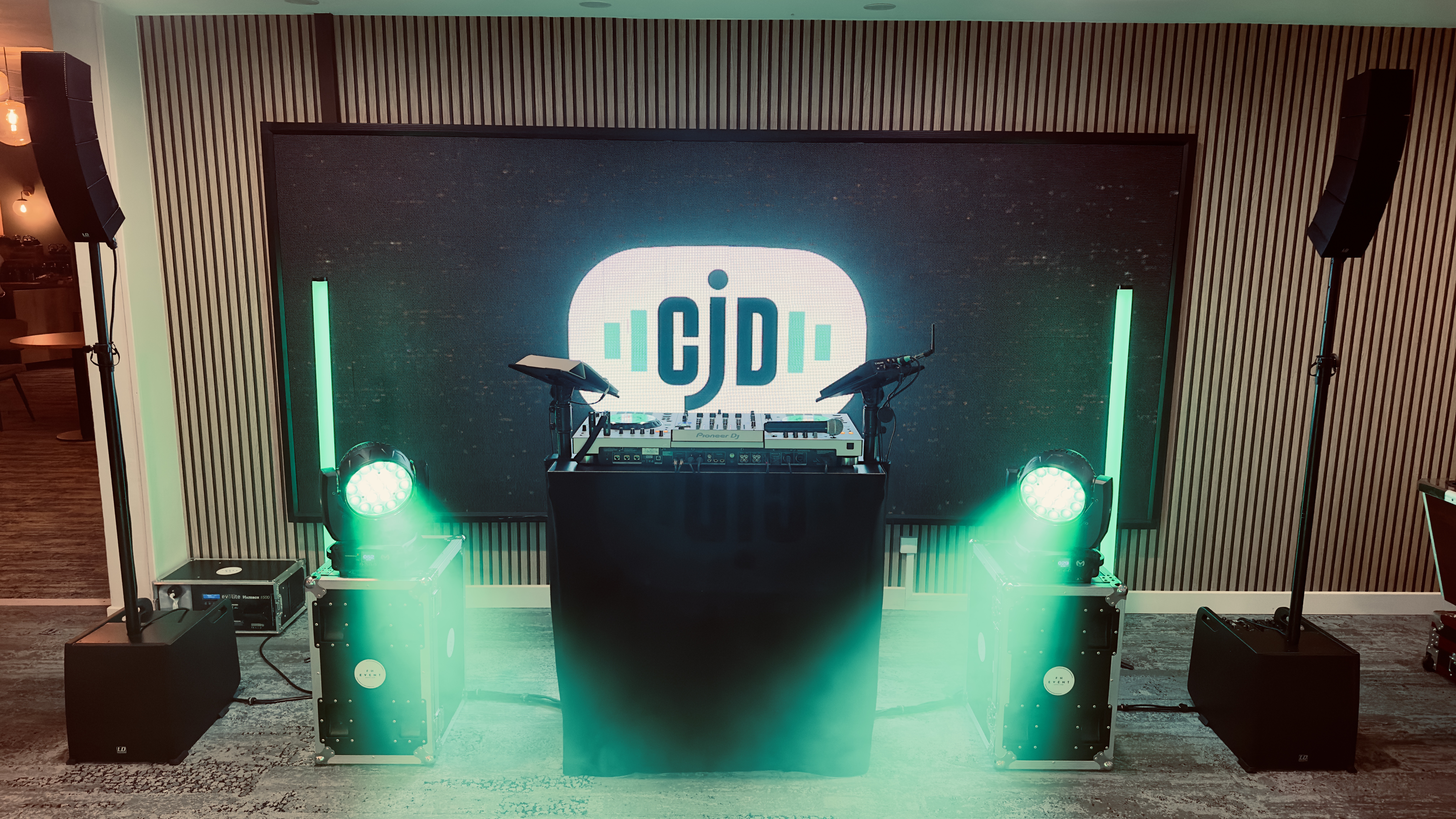 Installation DJ pour soirée d'entreprise CJD